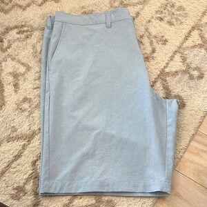 Travis Mathew Light Blue Flat Front Shorts